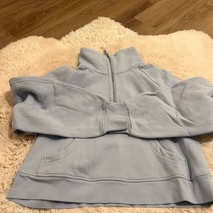 Lululemon 1/2 zip blue m/l